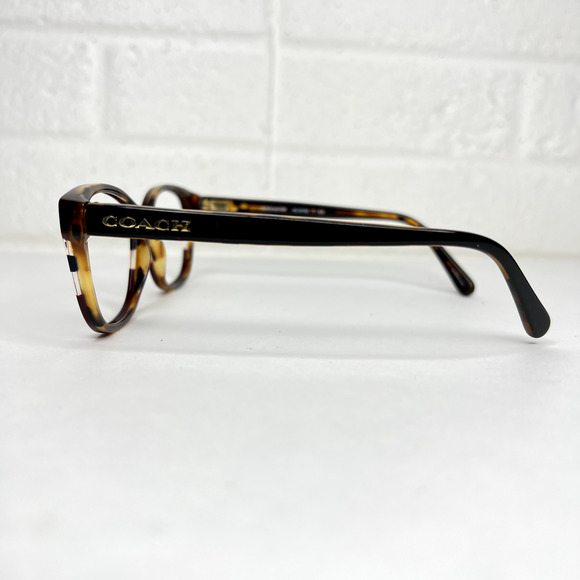 COACH HC6103 5444 Aubgn Navy Tortoise Red Varsity Stripe Eyeglasses 54-16 H715 - Picture 3 of 8